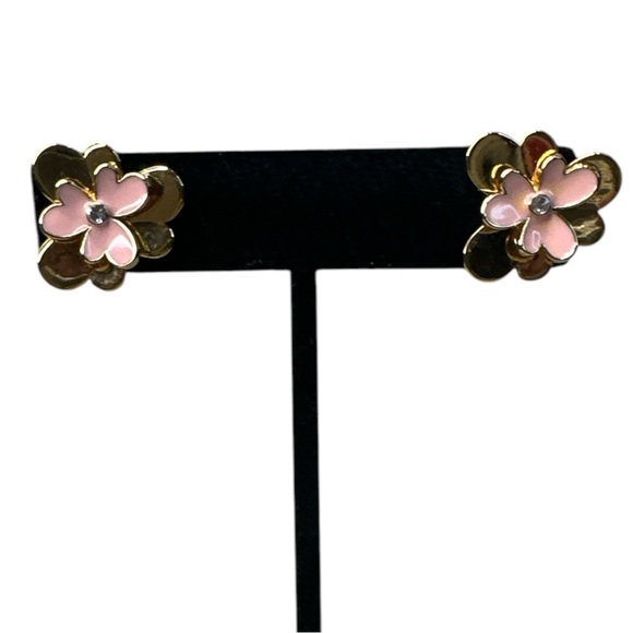 KATE SPADE ♠️ PANSY BLOSSOMS FLOWER EARRINGS - Picture 3 of 6